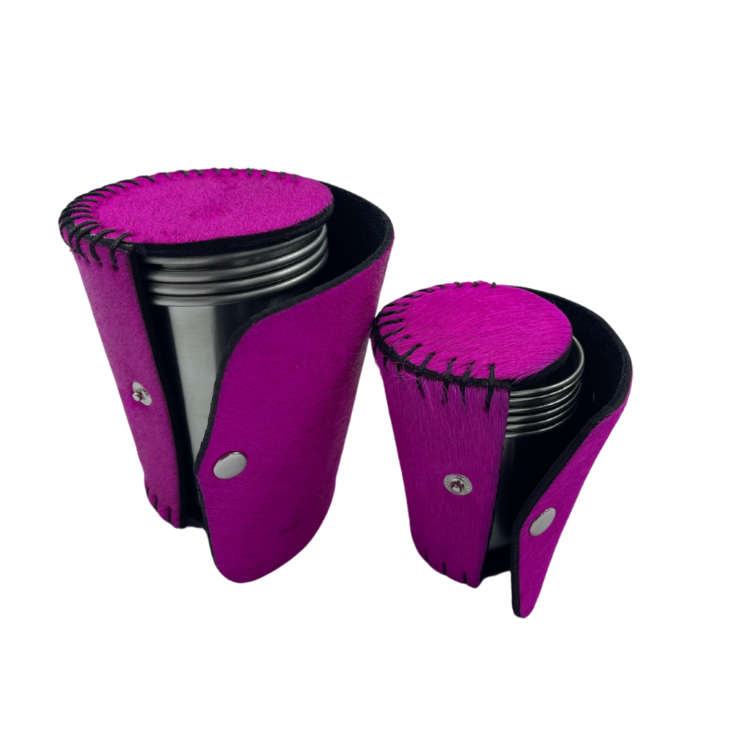 Cowhide Shot Cup Set