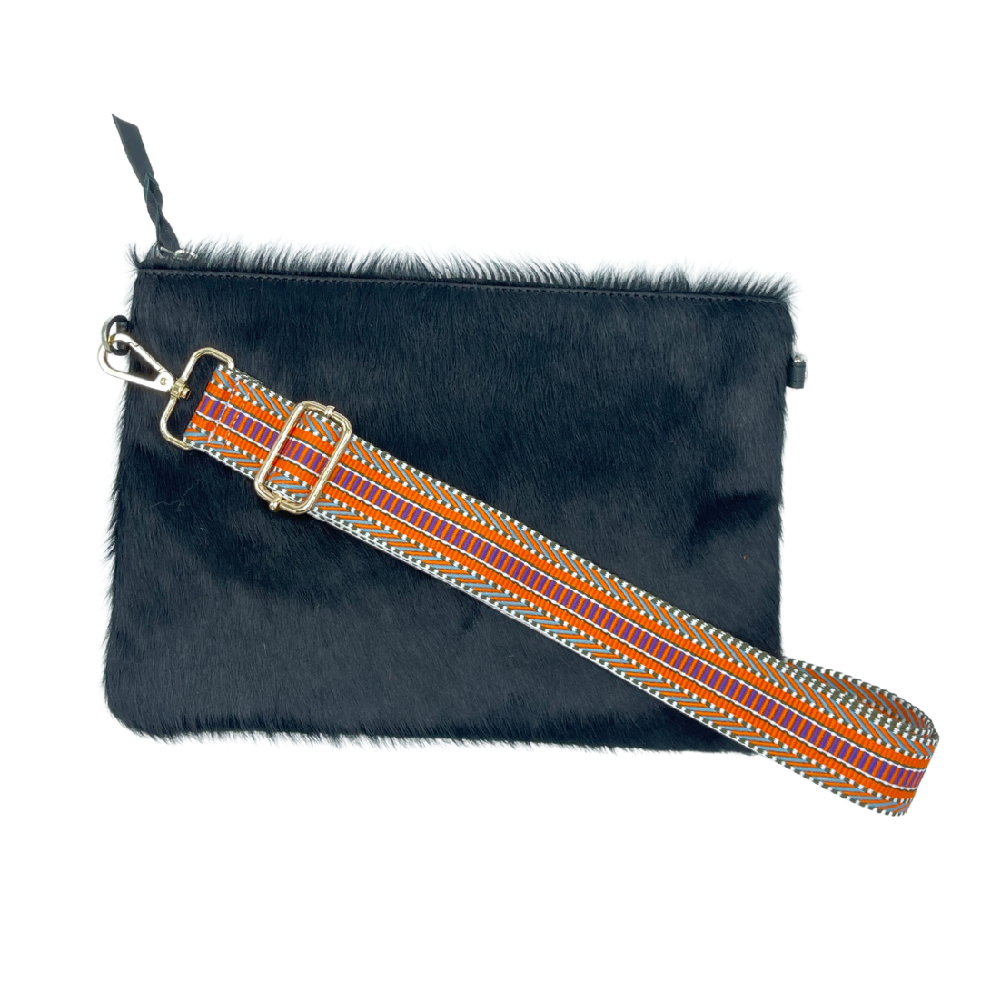 Galloway Plain Black Crossbody / Clutch - Large