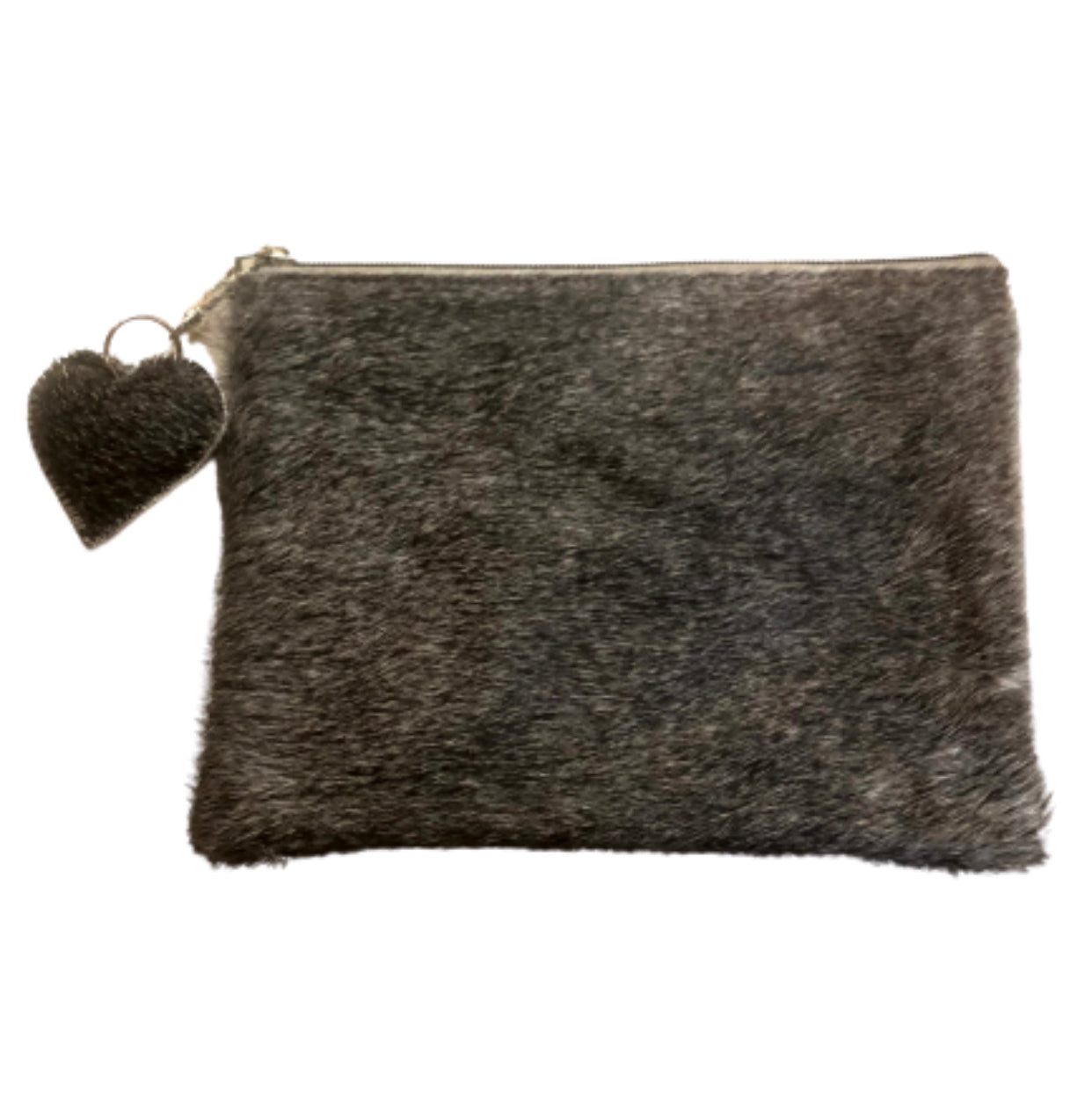 Cowhide Clutch - Medium - Grey