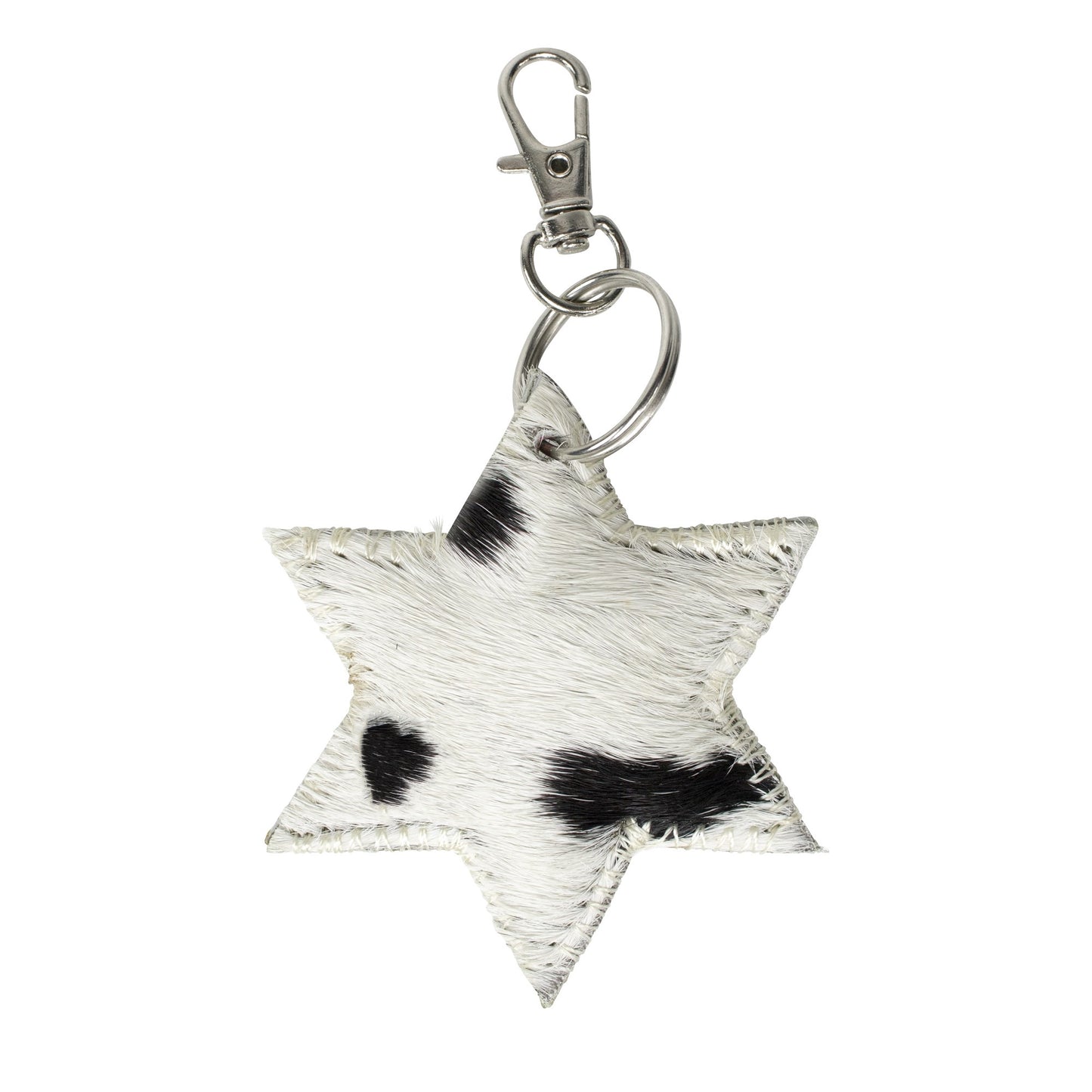 Star Keyring – Black & White