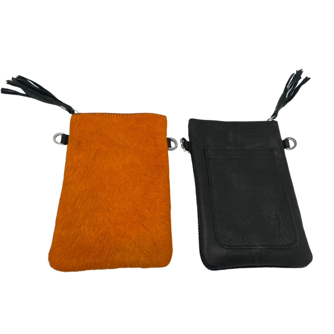 Cowhide Crossbody Phone Pouch - Tuli