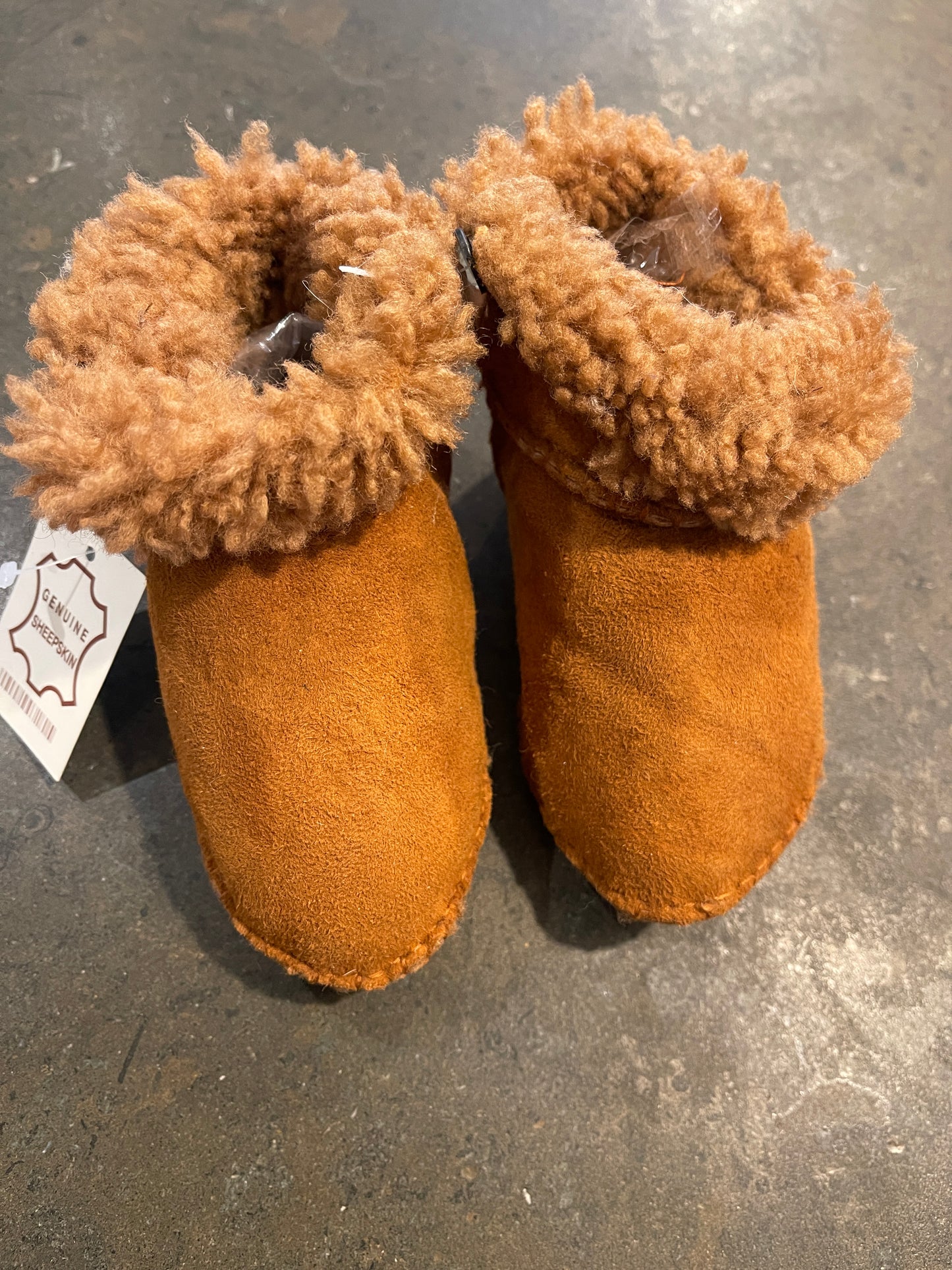 Sheepskin Baby Booties - Age Approx 9 - 18 Months