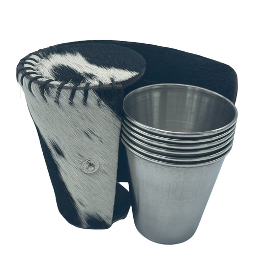Cowhide Shot Cup Set