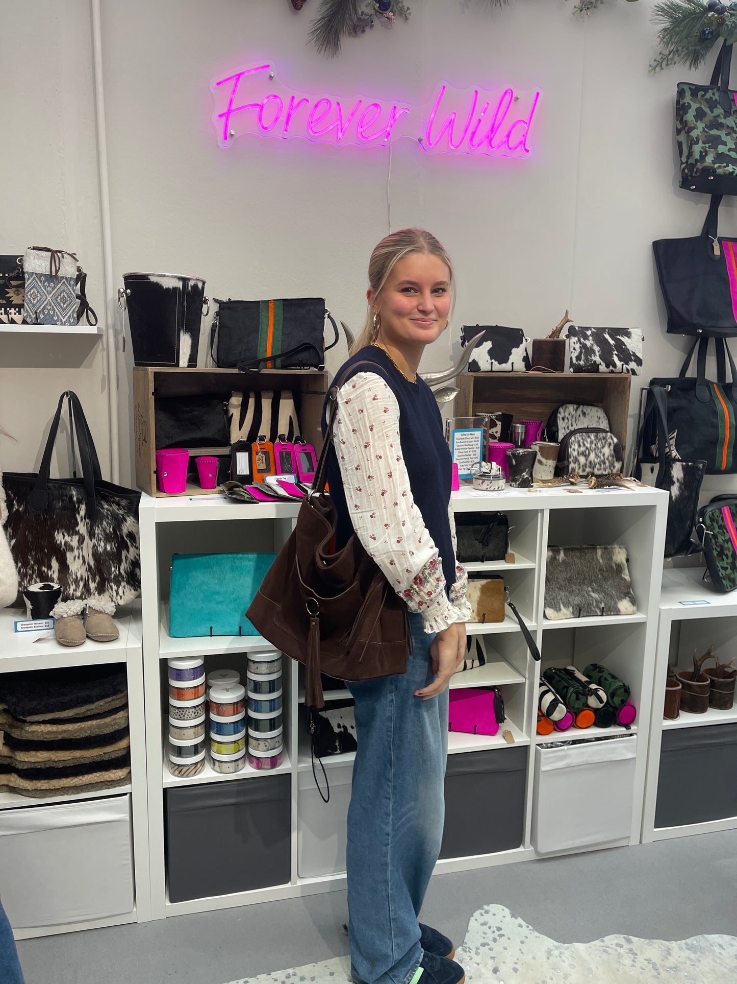 Suede Slouch Tassel Handbag