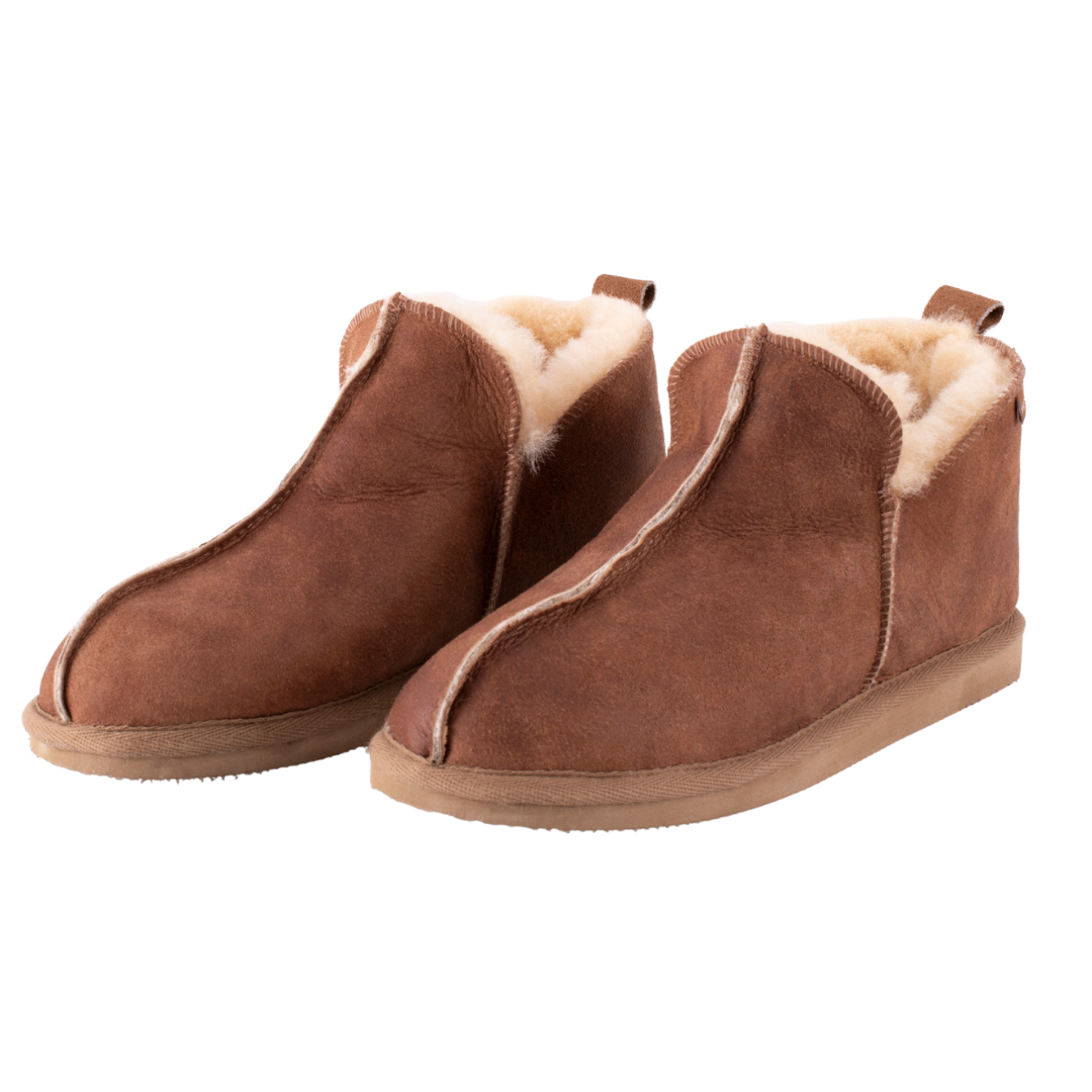 Shepherd of Sweden Sheepskin Boot Slippers - Annie Cognac