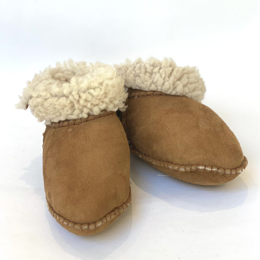 Sheepskin Baby Booties - Age Approx 9 - 18 Months