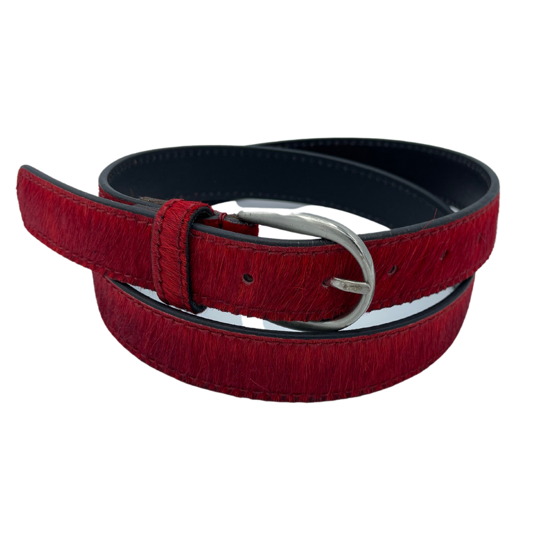 Cowhide Belt - Red