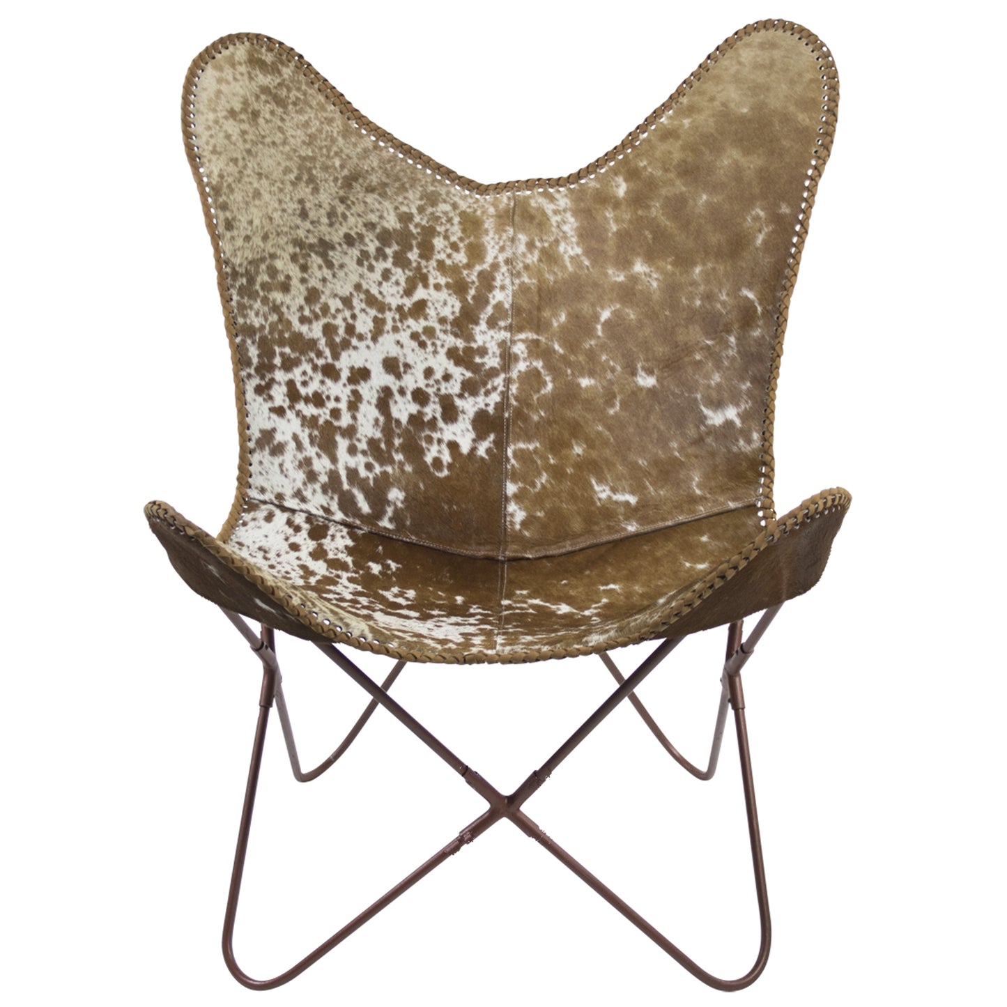 Butterfly Chair – Brown & White