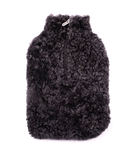 Sheepskin Hot Water Bottle Cover - Carbon