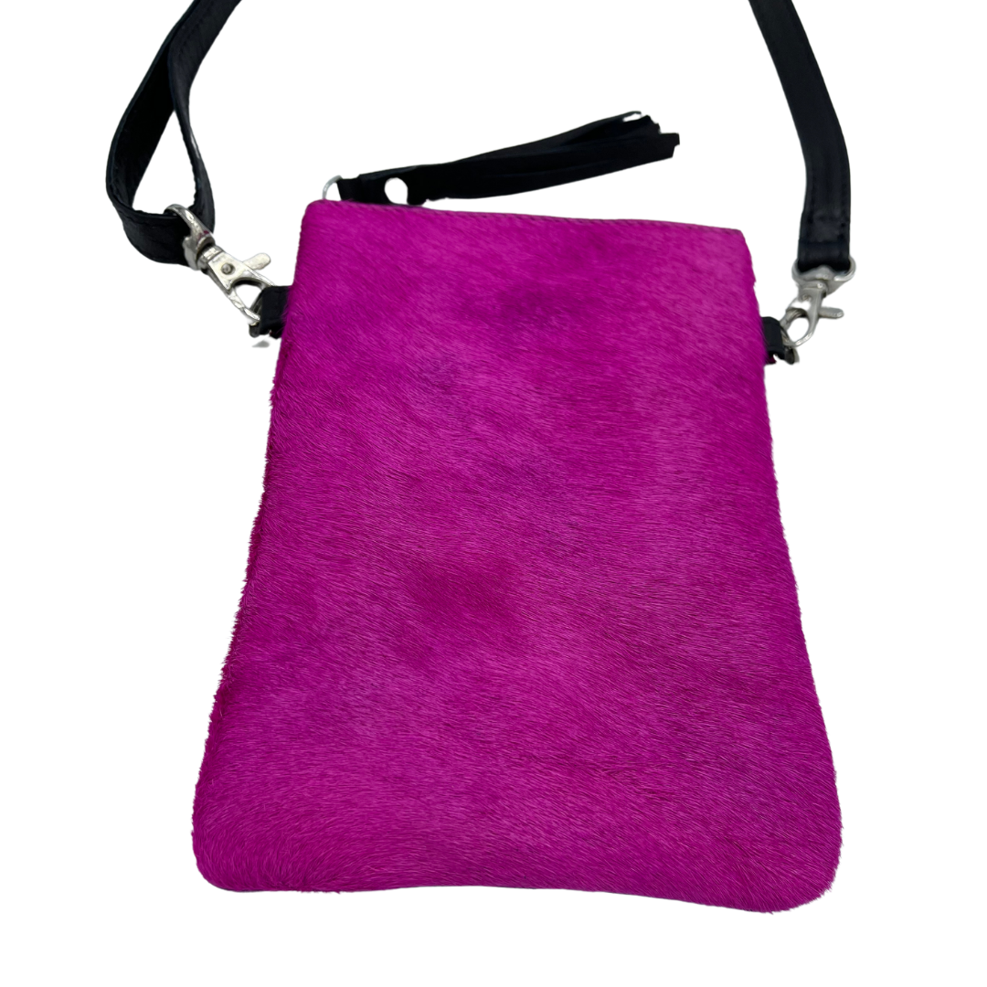 Leather Mobile Phone Crossbody Bag UK | Cowhide Phone Pouch - Tuli